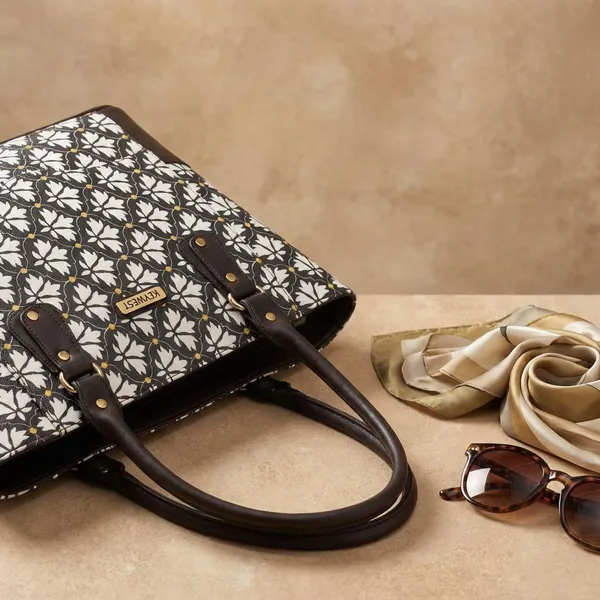 Keywest_Women's_Jute_Print_Office_Bag_|_Stylish_Bags_for_Office_Use_|_Laptop_Bag_15.6_inch_|_Stylish_Tote_for_Office_Use_|_Purse_for_Women_|_Vegan_Leather_Handbag_|_Daily_&_Travel_Use_|_Bidri_Kaiser