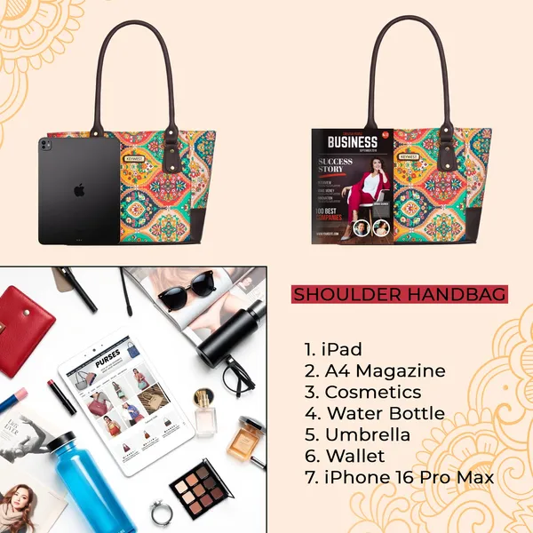 Keywest_Women's_Jute_Print_Office_Bag_|_Stylish_Bags_for_Office_Use_|_Laptop_Bag_15.6_inch_|_Stylish_Tote_for_Office_Use_|_Purse_for_Women_|_Vegan_Leather_Handbag_|_Daily_&_Travel_Use_|_Celina_Mughal_Print