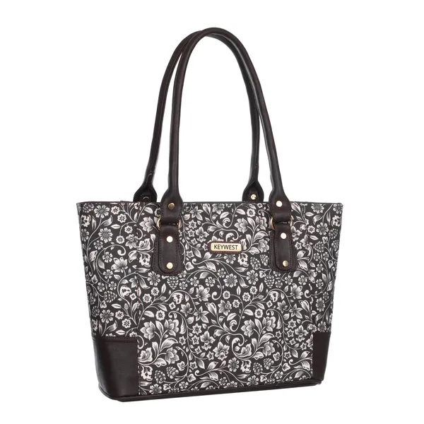 Keywest_Women's_Jute_Print_Office_Bag_|_Stylish_Bags_for_Office_Use_|_Laptop_Bag_15.6_inch_|_Stylish_Tote_for_Office_Use_|_Purse_for_Women_|_Vegan_Leather_Handbag_|_Daily_&_Travel_Use_|_Flomotif
