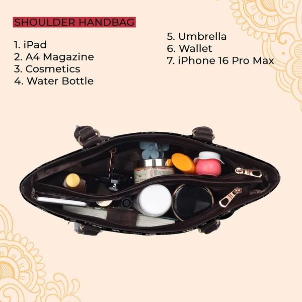 Keywest_Women's_Jute_Print_Office_Bag_|_Stylish_Bags_for_Office_Use_|_Laptop_Bag_15.6_inch_|_Stylish_Tote_for_Office_Use_|_Purse_for_Women_|_Vegan_Leather_Handbag_|_Daily_&_Travel_Use_|_Mughal_Motif