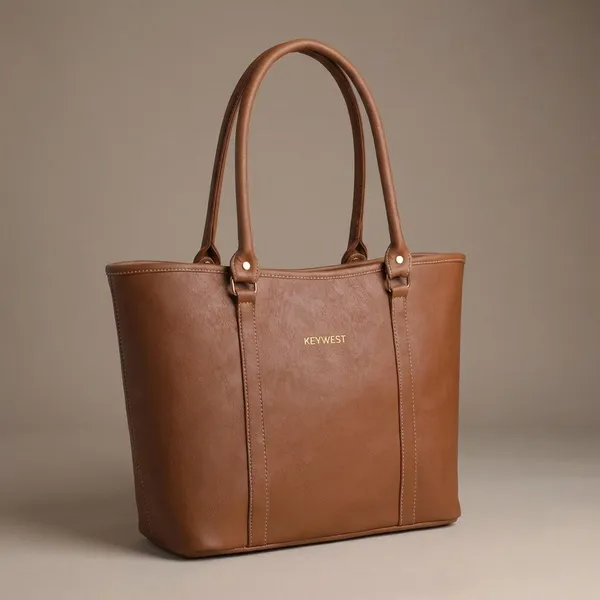 Keywest Keywest Women's Vegan Leather Luxe Spade Tote Handbag for