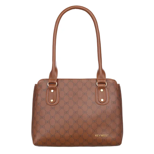 Keywest_Women's_Penguin_Luxe_Tote_Handbag_for_Women_|_Office_Bag_for_Work_|_Ladies_Purse_|_Stylish_Shoulder_Bag_|_Gift_For_Women_|_Tan