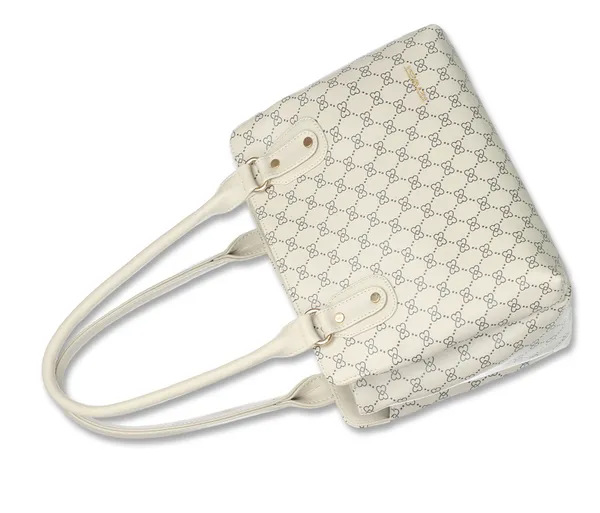 Keywest_Women's_Penguin_Luxe_Tote_Handbag_for_Women_|_Office_Bag_for_Work_|_Ladies_Purse_|_Stylish_Shoulder_Bag_|_Gift_For_Women_|_Cream