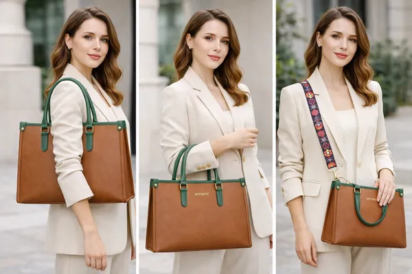 Keywest_Women's_Voyage_Luxe_Tote_Handbag_for_Women_|_Hobo_Bag_for_Work_|_Ladies_Purse_|_Stylish_Shoulder_Bag_|_Gift_For_Women_|_Tan