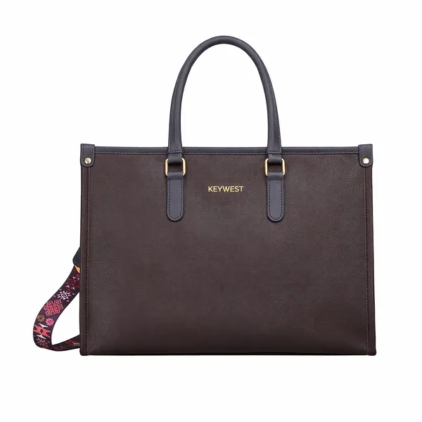 Keywest_Women's_Voyage_Luxe_Tote_Handbag_for_Women_|_Hobo_Bag_for_Work_|_Ladies_Purse_|_Stylish_Shoulder_Bag_|_Gift_For_Women_|_Brown
