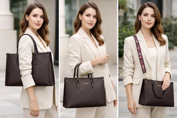 Keywest_Women's_Voyage_Luxe_Tote_Handbag_for_Women_|_Hobo_Bag_for_Work_|_Ladies_Purse_|_Stylish_Shoulder_Bag_|_Gift_For_Women_|_Brown