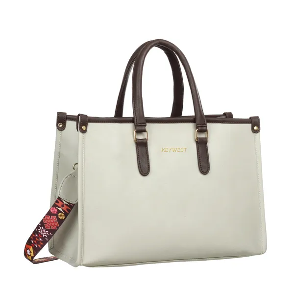 Keywest_Women's_Voyage_Luxe_Tote_Handbag_for_Women_|_Hobo_Bag_for_Work_|_Ladies_Purse_|_Stylish_Shoulder_Bag_|_Gift_For_Women_|_Light_Grey
