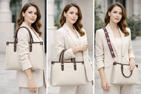 Keywest_Women's_Voyage_Luxe_Tote_Handbag_for_Women_|_Hobo_Bag_for_Work_|_Ladies_Purse_|_Stylish_Shoulder_Bag_|_Gift_For_Women_|_Light_Grey