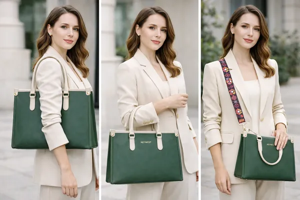 Keywest_Women's_Voyage_Luxe_Tote_Handbag_for_Women_|_Hobo_Bag_for_Work_|_Ladies_Purse_|_Stylish_Shoulder_Bag_|_Gift_For_Women_|_Green