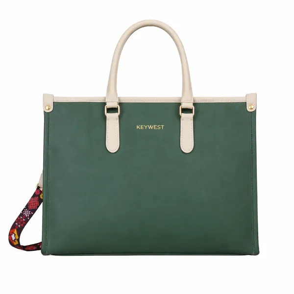 Keywest_Women's_Voyage_Luxe_Tote_Handbag_for_Women_|_Hobo_Bag_for_Work_|_Ladies_Purse_|_Stylish_Shoulder_Bag_|_Gift_For_Women_|_Green