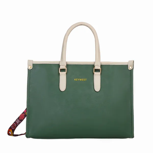 Keywest_Women's_Voyage_Luxe_Tote_Handbag_for_Women_|_Hobo_Bag_for_Work_|_Ladies_Purse_|_Stylish_Shoulder_Bag_|_Gift_For_Women_|_Green