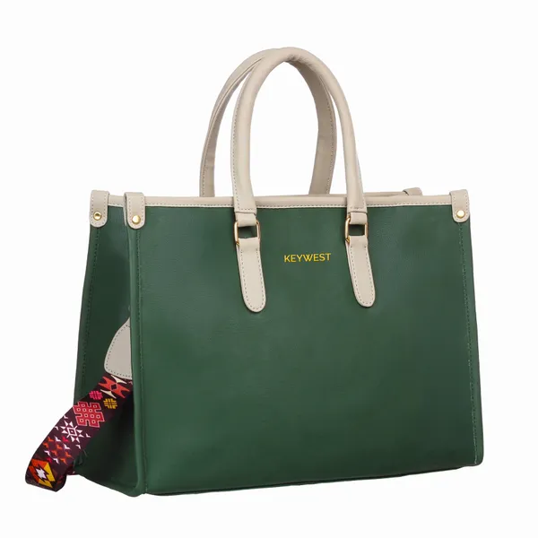 Keywest_Women's_Voyage_Luxe_Tote_Handbag_for_Women_|_Hobo_Bag_for_Work_|_Ladies_Purse_|_Stylish_Shoulder_Bag_|_Gift_For_Women_|_Green