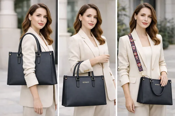 Keywest_Women's_Voyage_Luxe_Tote_Handbag_for_Women_|_Hobo_Bag_for_Work_|_Ladies_Purse_|_Stylish_Shoulder_Bag_|_Gift_For_Women_|_Dark_Grey