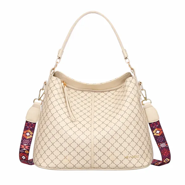 Keywest_Women's_Classic_Luxe_Tote_Handbag_for_Women_|_Hobo_Bag_for_Work_|_Ladies_Purse_|_Stylish_Shoulder_Bag_|_Gift_For_Women_|_Beige