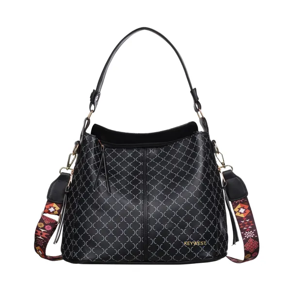 Keywest_Women's_Classic_Luxe_Tote_Handbag_for_Women_|_Hobo_Bag_for_Work_|_Ladies_Purse_|_Stylish_Shoulder_Bag_|_Gift_For_Women_|_Black