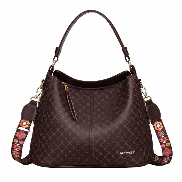 Keywest_Women's_Classic_Luxe_Tote_Handbag_for_Women_|_Hobo_Bag_for_Work_|_Ladies_Purse_|_Stylish_Shoulder_Bag_|_Gift_For_Women_|_Brown
