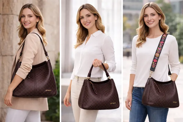 Keywest_Women's_Classic_Luxe_Tote_Handbag_for_Women_|_Hobo_Bag_for_Work_|_Ladies_Purse_|_Stylish_Shoulder_Bag_|_Gift_For_Women_|_Brown