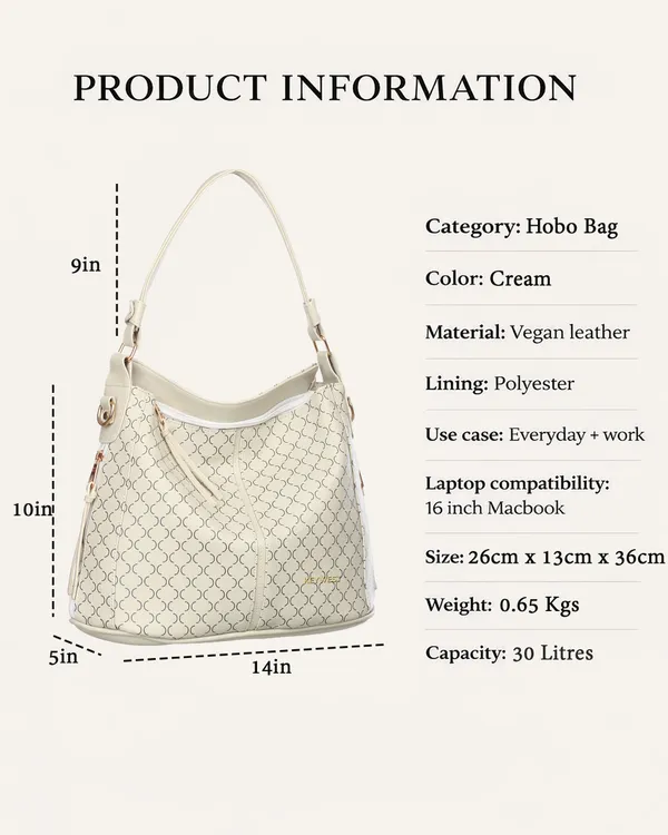 Keywest_Women's_Classic_Luxe_Tote_Handbag_for_Women_|_Hobo_Bag_for_Work_|_Ladies_Purse_|_Stylish_Shoulder_Bag_|_Gift_For_Women_|_Cream
