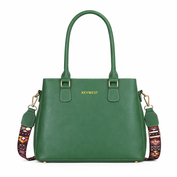 Keywest_Women's_Astrid_Luxe_Tote_Handbag_for_Women_|_Hobo_Bag_for_Work_|_Ladies_Purse_|_Stylish_Shoulder_Bag_|_Gift_For_Women_|_Green