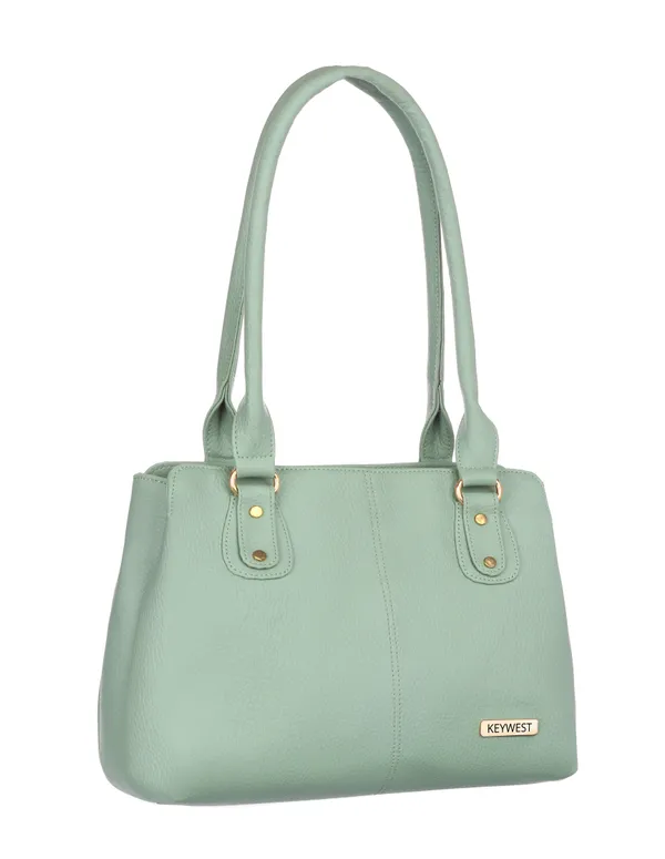 Keywest_Women's_Penguin_Tote_Handbag_for_Women_|_Hobo_Bag_for_Work_|_Ladies_Purse_|_Stylish_Shoulder_Bag_|_Gift_For_Women_|_Light_Green