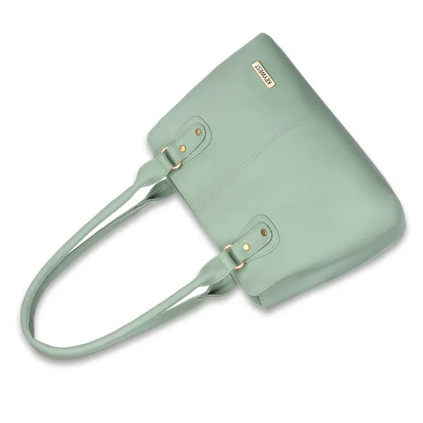 Keywest_Women's_Penguin_Tote_Handbag_for_Women_|_Hobo_Bag_for_Work_|_Ladies_Purse_|_Stylish_Shoulder_Bag_|_Gift_For_Women_|_Light_Green