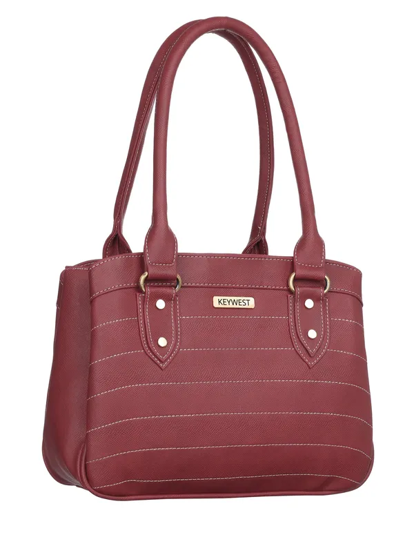 Keywest_Women's_Laura_Tote_Handbag_for_Women_|_Hobo_Bag_for_Work_|_Ladies_Purse_|_Stylish_Shoulder_Bag_|_Gift_For_Women_|_Maroon