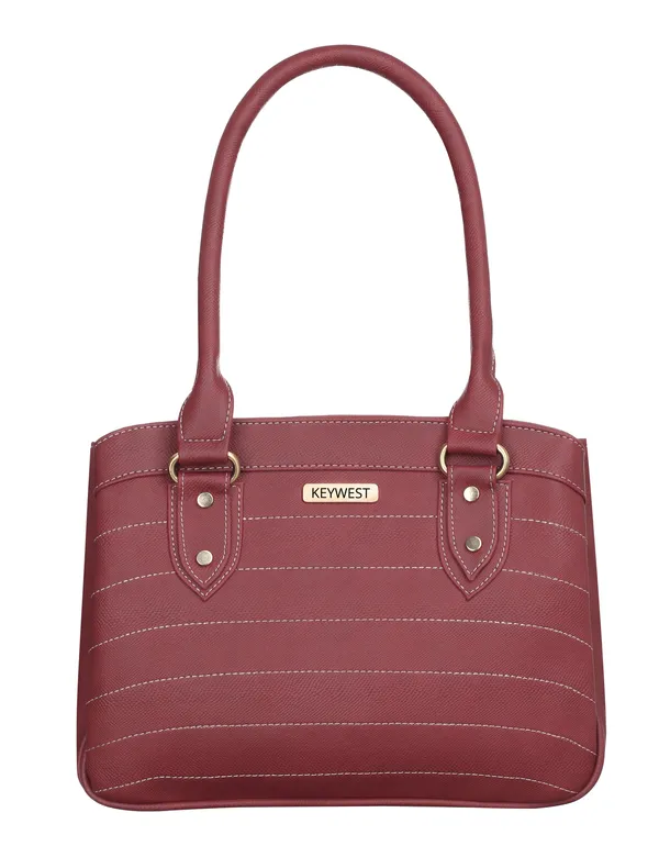 Keywest_Women's_Laura_Tote_Handbag_for_Women_|_Hobo_Bag_for_Work_|_Ladies_Purse_|_Stylish_Shoulder_Bag_|_Gift_For_Women_|_Maroon