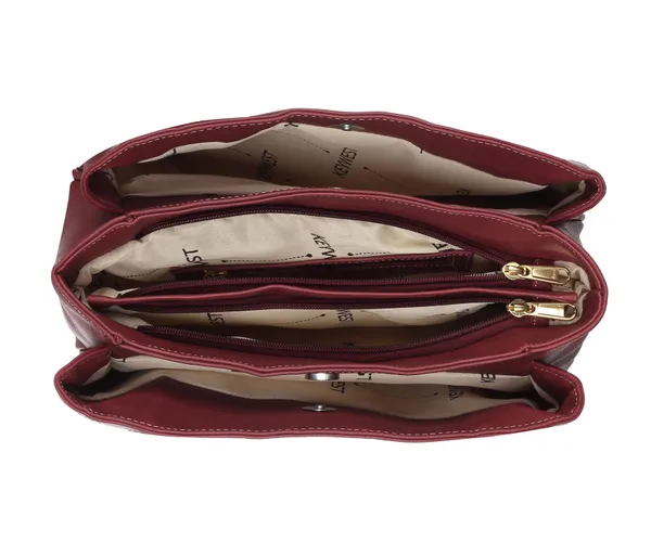Keywest_Women's_Laura_Tote_Handbag_for_Women_|_Hobo_Bag_for_Work_|_Ladies_Purse_|_Stylish_Shoulder_Bag_|_Gift_For_Women_|_Maroon