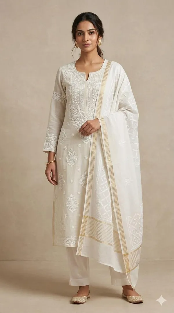 Semi_Stitched_Kasabwork_Chikankari_Suit_with_Dupatta