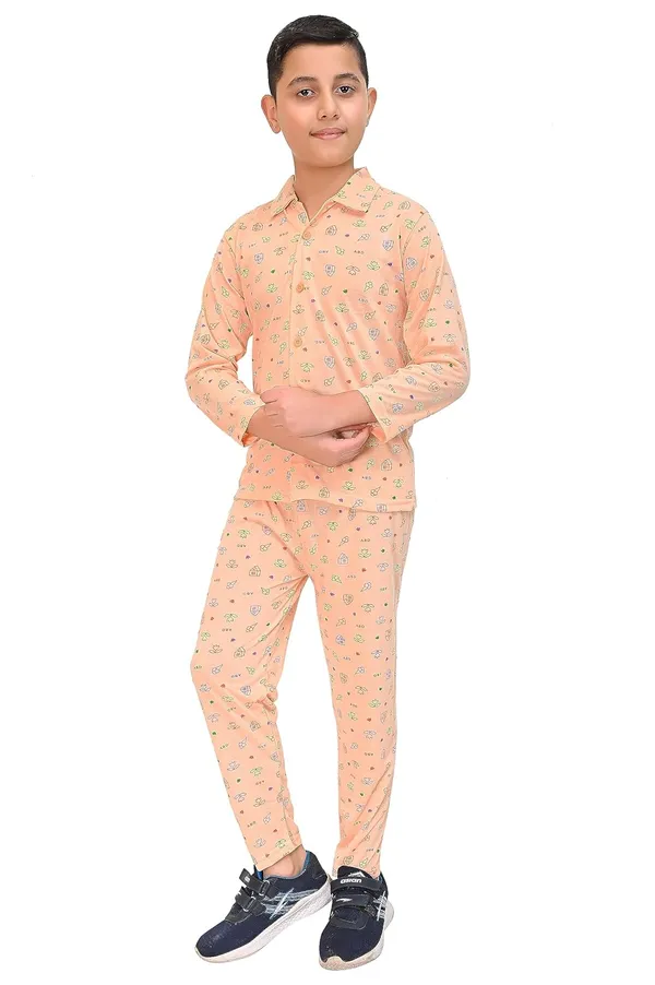Peach_And_Yellow_Cotton_Permium_Night_Suit_For_Boys
