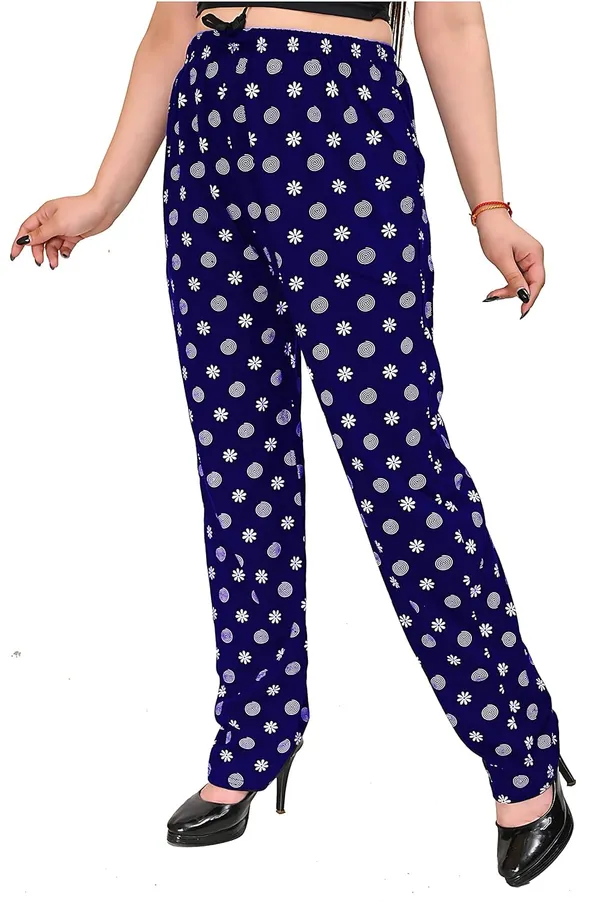 Navy_And_Sky_Blue_Cotton_Permium_Pyjama_Pant_For_Women