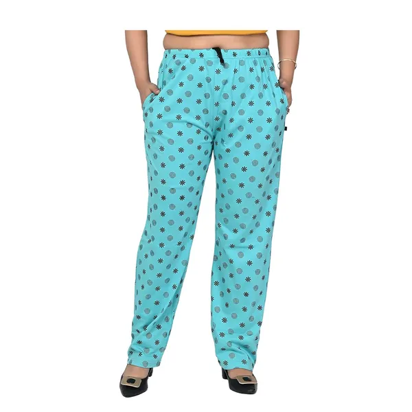 Navy_And_Sky_Blue_Cotton_Permium_Pyjama_Pant_For_Women