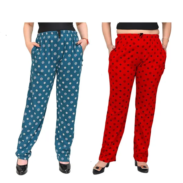 Red_And_Teal_Cotton_Permium_Pyjama_Pant_For_Women
