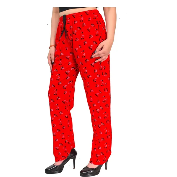 Red_And_Black_Cotton_Permium_Pyjama_Pant_For_Women