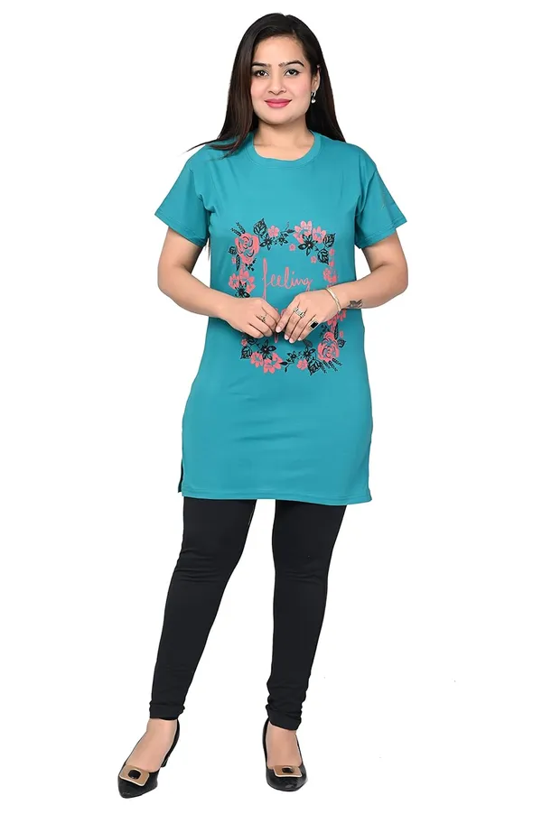 Green_Cotton_Permium_Polo_T-Shirt_For_Women