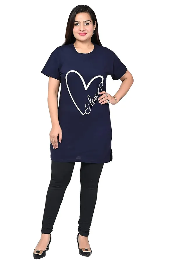 Red_And_Navy_Blue_Cotton_Permium_Polo_T-Shirt_For_Women