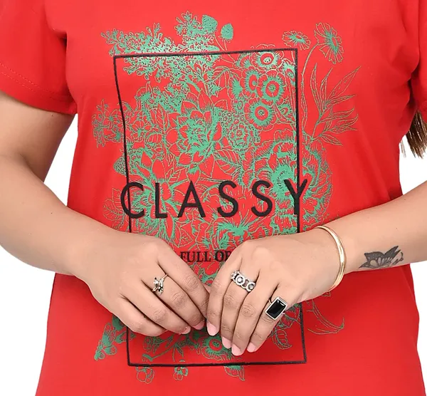 Red_And_Navy_Blue_Cotton_Permium_Polo_T-Shirt_For_Women