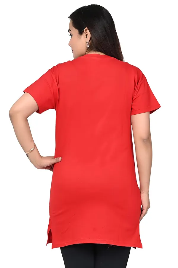 Red_And_Black_Cotton_Permium_Polo_T-Shirt_For_Women