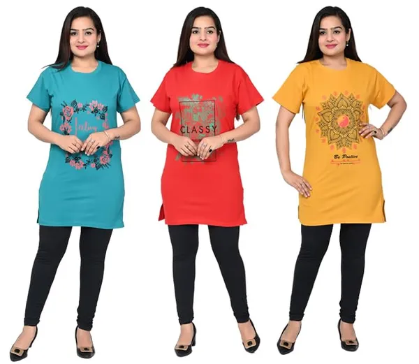 Multicolor_Cotton_Permium_Polo_T-Shirt_For_Women