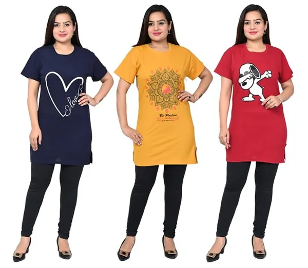 Multicolor_Cotton_Permium_Polo_T-Shirt_For_Women