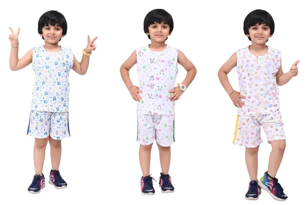 White_Cotton_Permium_Sleepwear_Set_For_Boys