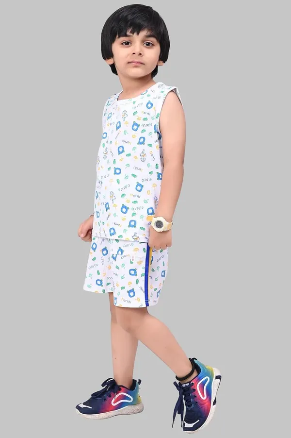 White_Cotton_Permium_Sleepwear_Set_For_Boys