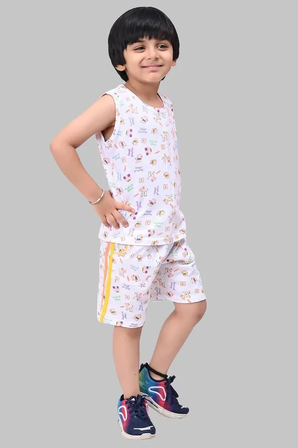 White_Cotton_Permium_Sleepwear_Set_For_Boys