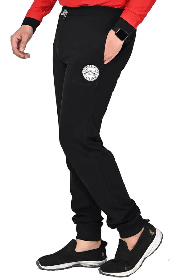 Black_And_Blue_Cotton_Permium_Track_Pants_For_Men