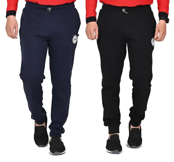 Navy_Blue_And_Black_Cotton_Permium_Track_Pants_For_Men