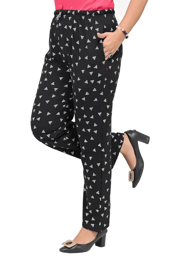 Black_And_Sky_Blue_Cotton_Permium_Lounge_Pants_For_Women