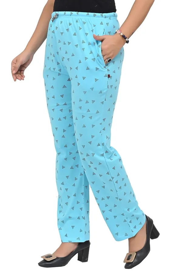 Black_And_Sky_Blue_Cotton_Permium_Lounge_Pants_For_Women