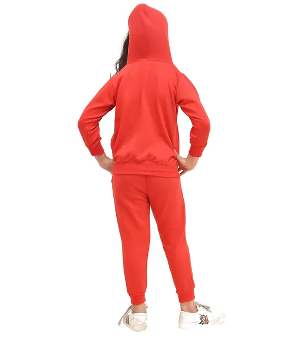 Pink_And_Red_Cotton_Blend_Permium_Hoodie_Set_For_Baby_Girls