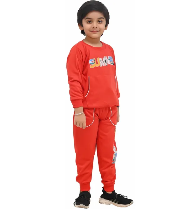 Red_Cotton_Blend_Permium_Clothing_Set_For_Boys