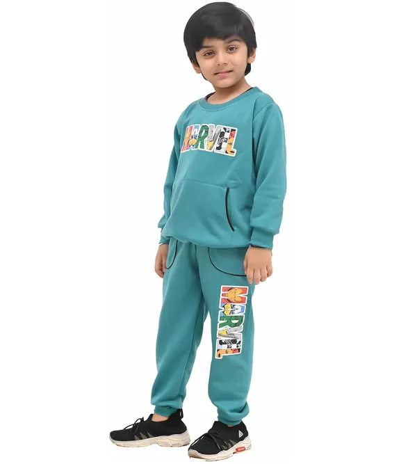 Green_And_Red_Cotton_Blend_Permium_Sweatshirt_Set_For_Boys